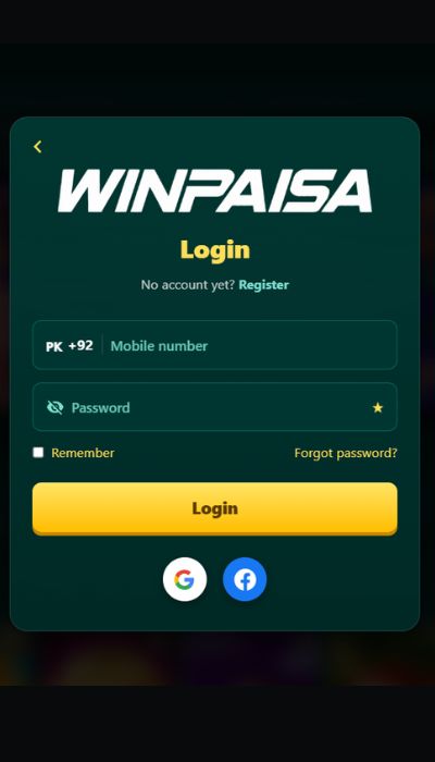 WinPaisa Login
